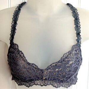 Sexy Feminine Lacey Racer Back Ruffled Strap Bralette SM